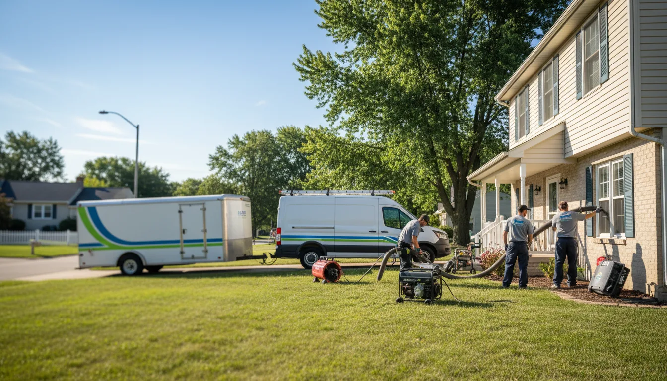 Flooded Basement Restoration And Cleanup With Repair in Sunman, IN near me
